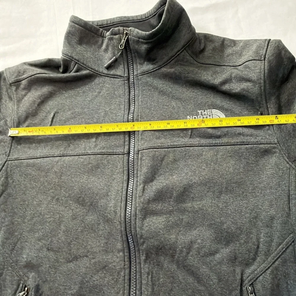 The North Face Windwall Jacket Gray Full Zip Softshell Coat Mens Sz Medium‎ Fit